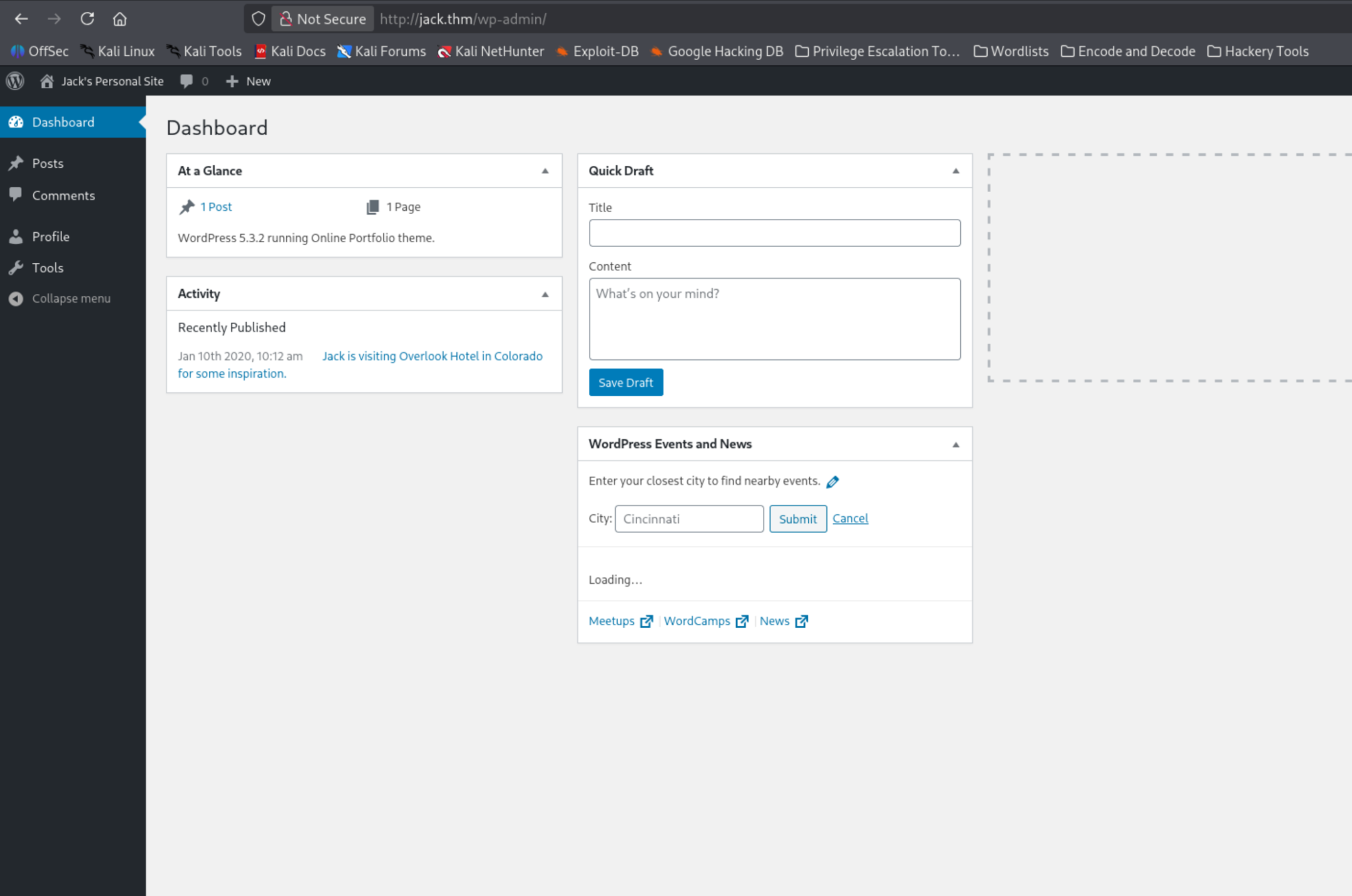 Logged in as Wendy — subscriber level access